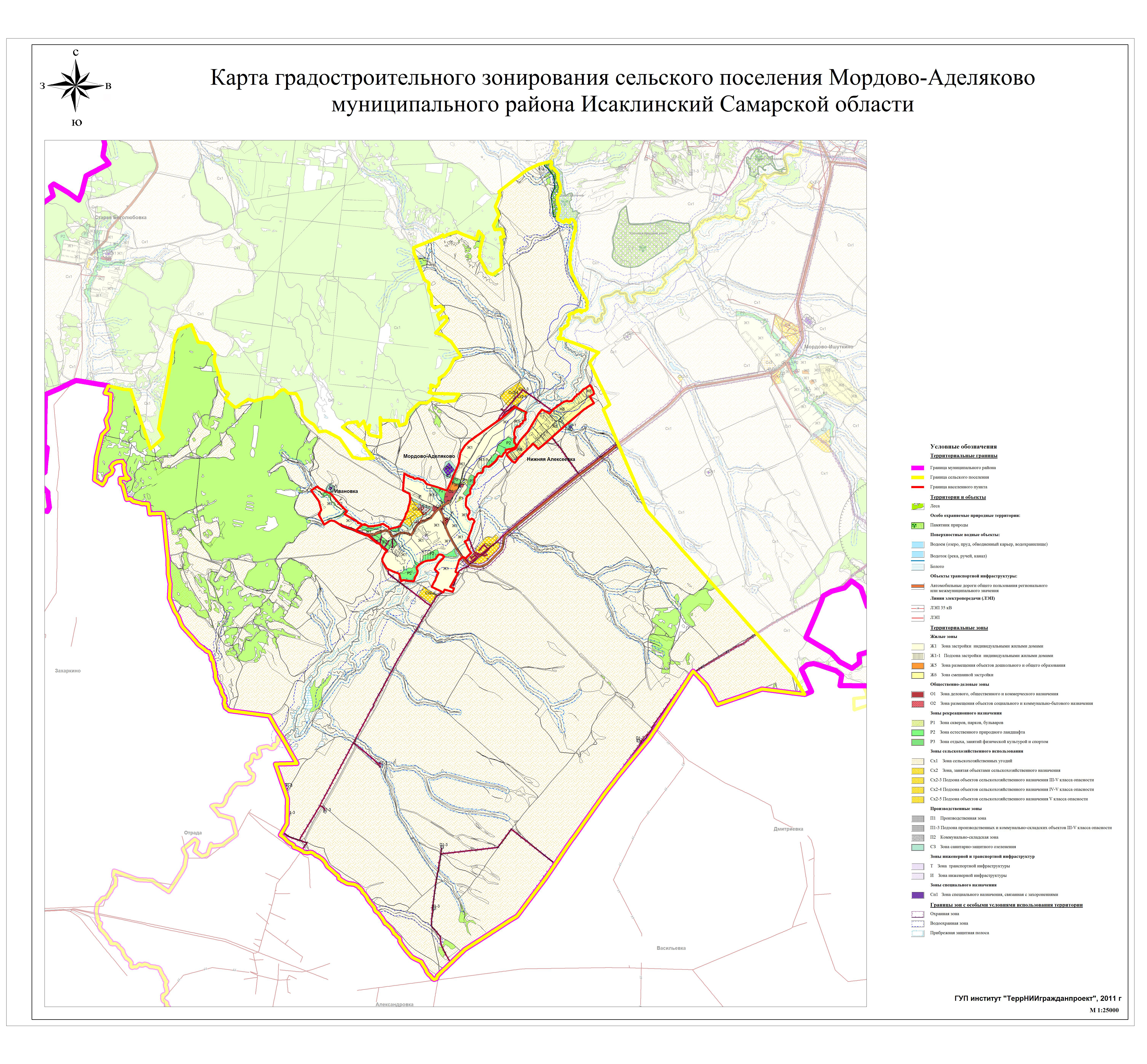 Карта исаклинского района